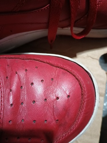 Nike Size 12 Red,Air Force 1  Men Pre-owned Good Condition - Foto 4 di 5