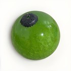 Vintage Kugel Style Green Mercury Crackle Glass Christmas Ornament Heavy 4.5”