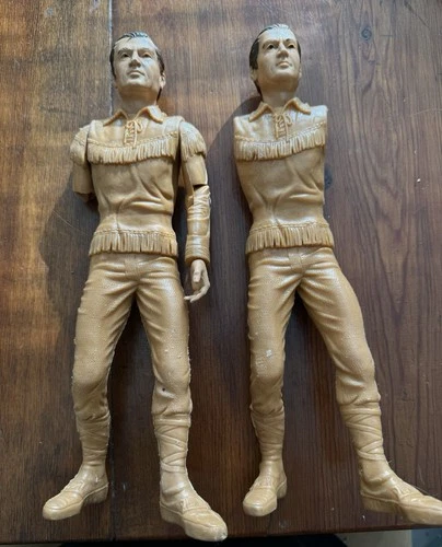 2 Marx Daniel Boone Figures For Parts