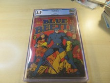 BLUE BEETLE 8 FOX GOLDEN AGE PRE CODE SUPER HERO CGC 3.5 DYNAMO LAST THOR