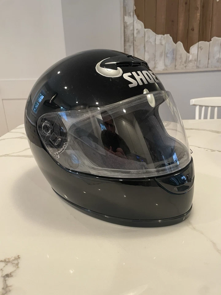 🔥 SHOEI TZ-1 MOTORCYCLE HELMET Black SIZE Large Made In Japan DOT & SNELL - Image 4 of 4