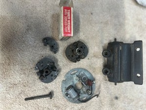 Ironhead Harley Sportster points plate, coil, advance weights