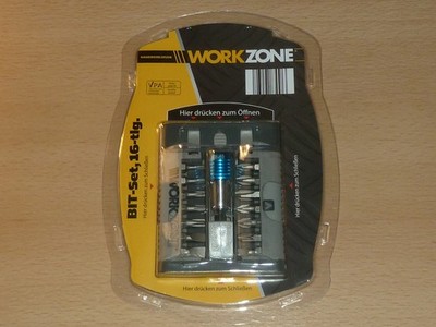 WORKZONE - BIT-Set, 16-teilig, NEU