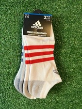 adidas men Athletic Cushioned No-Show Socks 3 Pair 6-12