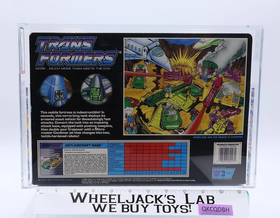 Base Antiaérea AFA GRADO 75 G1 Transformers Hasbro Cinta Sello Sin Rotura de Color Foto 2 de 4