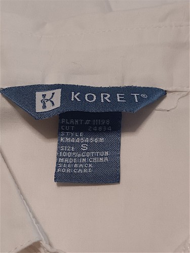 Koret Gr. S Plisseehemd/Bluse mit Knopfleiste, weiß, 3/4 Arm. NS-28 - Bild 7 von 8