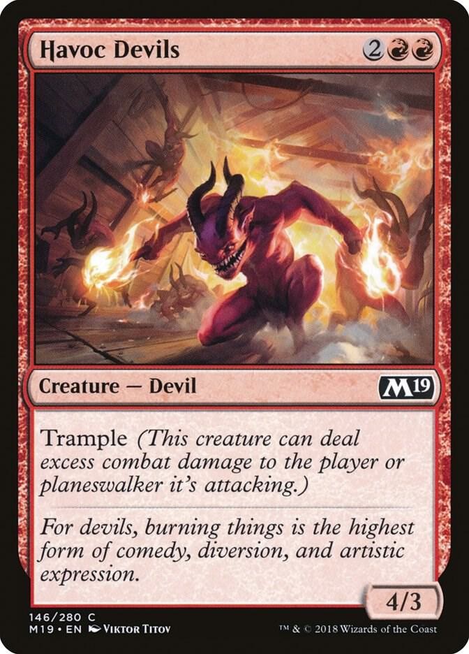 HAVOC DEVILS 146 CORE SET 2019 COMMON NM