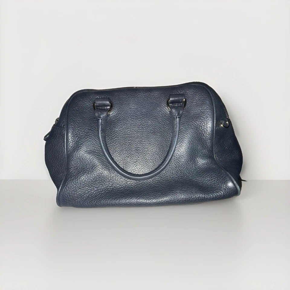 Bolso de mano de cuero Michael Kors Hobo estilo médico flecos borla negro Foto 2 de 4