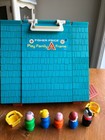 Vintage Fisher Price Little People Play Family A Frame House #990 People Chairs — photo 6