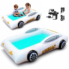 Inflatable Toddler Travel Bed- Portable Travel Toddler Air Bed for Kids Campi...
