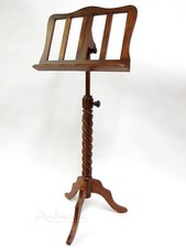 Music Stand Spiral Solid Wood Sheesham Rosewood by Roosebeck