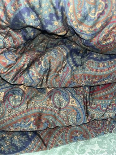 RALPH LAUREN Elizabeth Brianna Paisley Comforter Sateen FULL QUEEN Vintage Exlnt - Picture 9 of 10