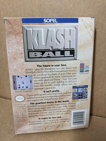 Klash Ball for Nintendo NES with rare Dragon Fighter Poster Klashball
