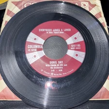 Doris Day - Everybody Loves A Lover/Instant love 7" Vinyl VG+/FAIR 