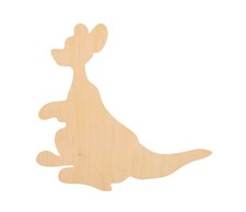 Character Kangaroo Unfinished Wood Craft Shapes Laser Cut 3mm Baltic Birch