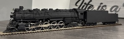 Hallmark Models, Inc. HO Brass Texas AT&SF 2-10-4 5000 Madam Queen C/Ptd. Black!