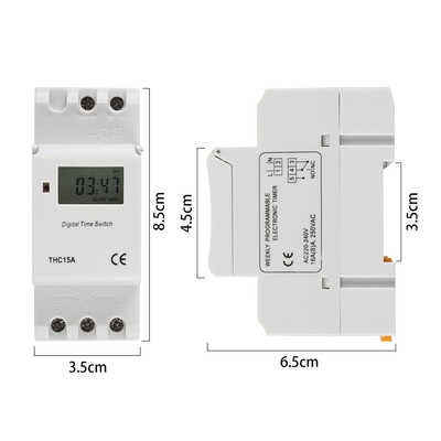 {''Time Relay Switch'':''Zeitrelaisschalter''} {''Digital LCD DIN'':''Digital LCD DIN''}