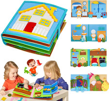 Montessori Busy Book for Toddlers 1-3, Felt Educational Learning Quiet Activity