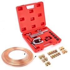 3/16" Brake Line Kit,25 ft 3/16 Copper Coated Brake Line Kit with 20 Fittings 4