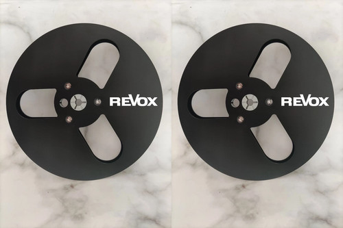 One Pair 7'' black Revox Tape Reel For PR-99 A77 B77 G36 Etc Tape Recorder