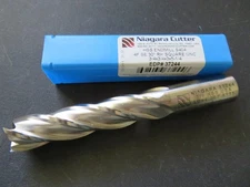 NIAGARA CUTTER 3/4" HSS 4 Flutes 30 Degree RH Square End Mill 37244 USA