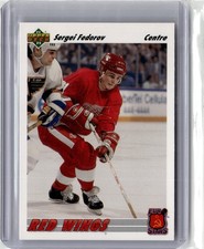 1991-92 Upper Deck French #E9b Sergei Fedorov Euro-Stars