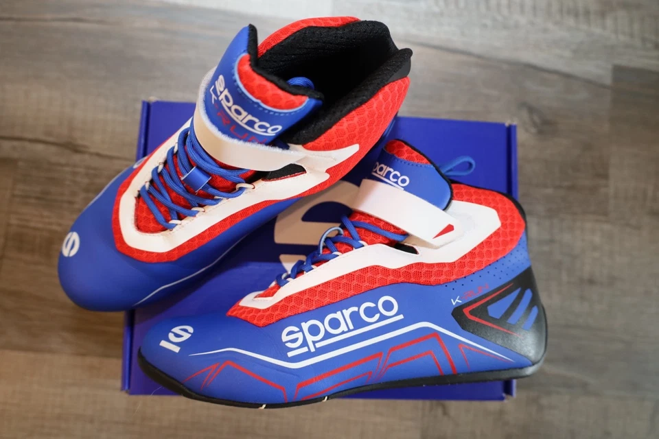Sparco K-Run Kart Racing Shoes Blue/Red Size 7.5 – Worn Once, Great Cond - Image 4 of 4