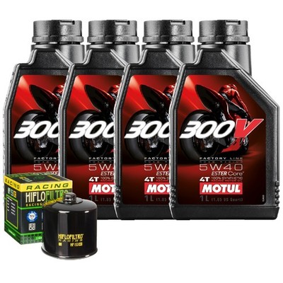Motul 300V 5W40 Ölwechsel Kit Für Ducati 1200 Multistrada Urban Pack 2016