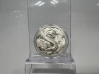 RARE VINTAGE 1975 TRI-STATE REFINING 1 OZ SILVER DRAGON Round .999 Fine silver