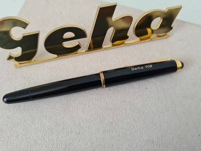 GEHA 708 ''EF'' school fountain pen piston filler 1957-1961 excellent condition