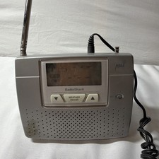 RadioShack 12-260 NOAA Weather Alert Alarm Clock Radio w/ adapter tested working