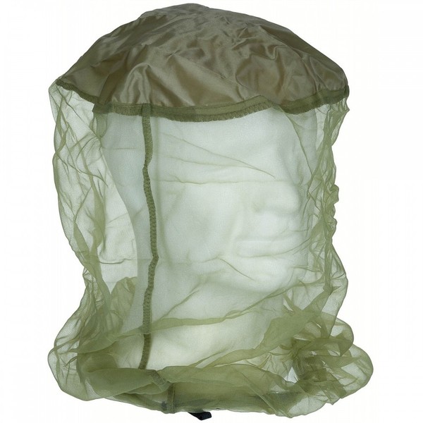 Moskito Kopfnetz Gummizug Oliv MüCkenschutz Insektenschutz Outdoor MüCken Schutz-image