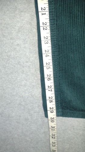 Womens Juniors Empyre Tori Green Corduroy Pants size 0 Cotton 25x30 Skater Girl - Picture 11 of 12