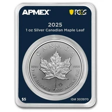 2025 Canada 1 oz Silver Maple Leaf (MD® Premier Single + PCGS FS)