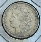 1889 Morgan Dollar Coin No Mint Mark