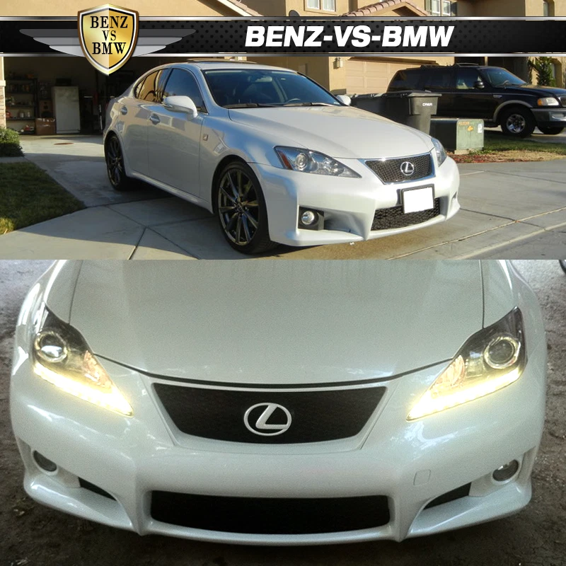 Cubierta de conversión de parachoques delantero con faro antiniebla PP para Lexus Is-Series IS250 06-08 Foto 2 de 4