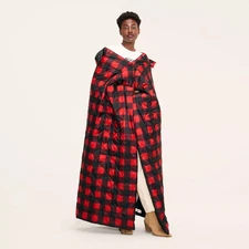 72"x54" Buffalo Check Outdoor Wearable Throw Red/Black - Woolrich