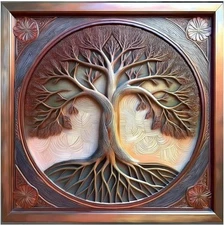 Tile Mural Tree of Life Kitchen Bathroom Shower Wall Backsplash Marble Ceramic