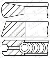 Kolbenringsatz Goetze Diamond Coated® Lkz-Ring® Goetze Engine 08-421600-10 140