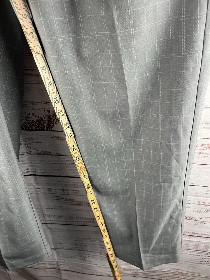 Greg Norman 正装裤子男式 W36XL30 灰色打褶 — 第 4/4 张图片