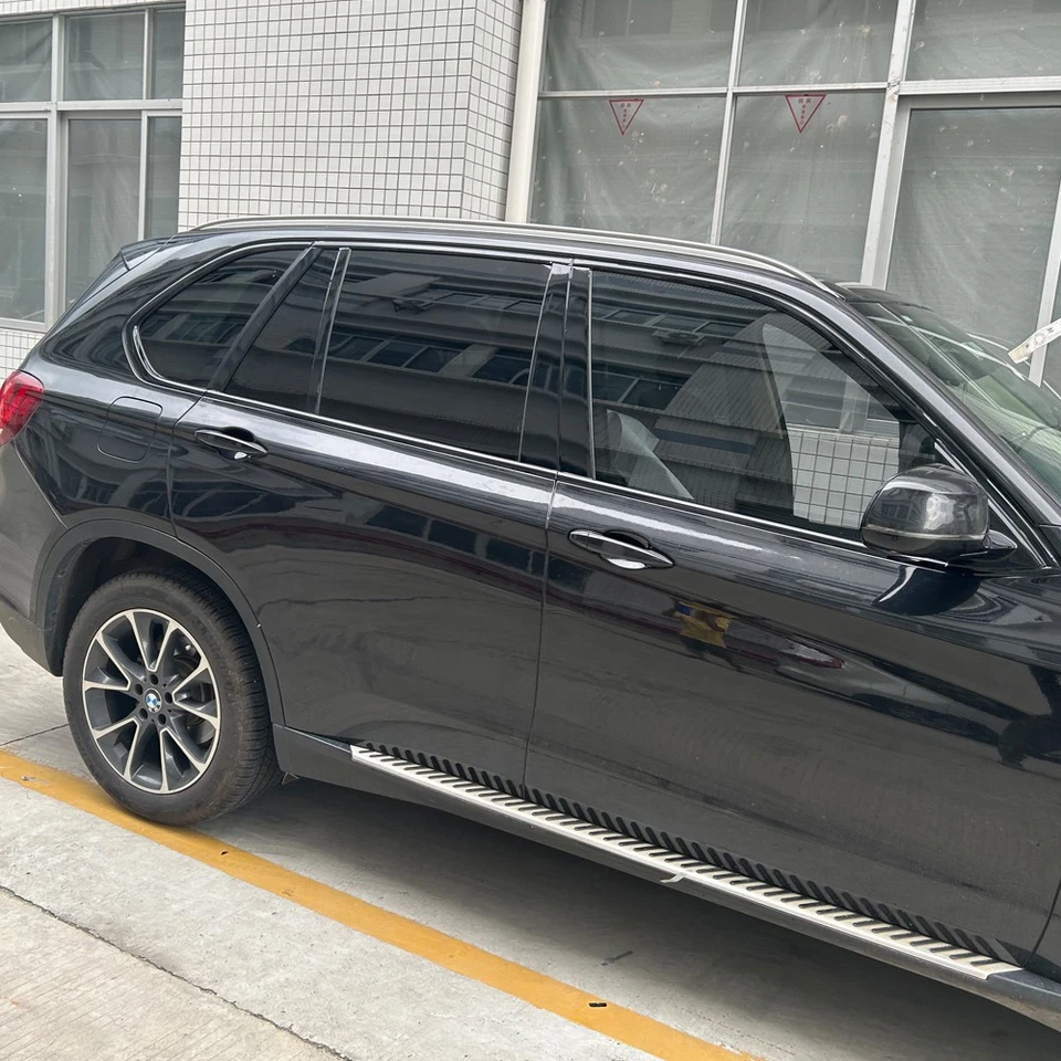 Glossy Black Chrome Delete Window Trims For BMW X5 F15 2014-2018 Foto 2 de 4