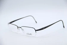 NEW SILHOUETTE 7546 50 6053 BLACK AUTHENTIC FRAMES EYEGLASSES 53-17