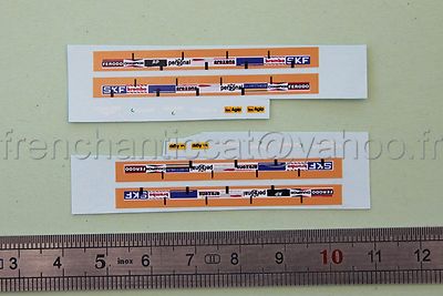 BU Miniature Vehicle 1/43 Decal FERODO PERSONAL CHAMPION SKF HECO