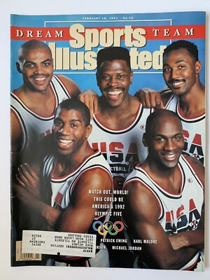 MICHAEL JORDAN PATRICK EWING NBA BASKETBALL SPORT ILLUSTRIERTES MAGAZIN 1991