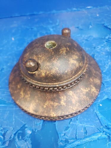vintage chandelier canopy bronze glased with gold rustic style (or5b) - Picture 7 of 8
