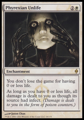 MTG PHYREXIAN UNLIFE ASIAN EXC - NON LIFE OF PHYREXIA - NPH - MAGIC