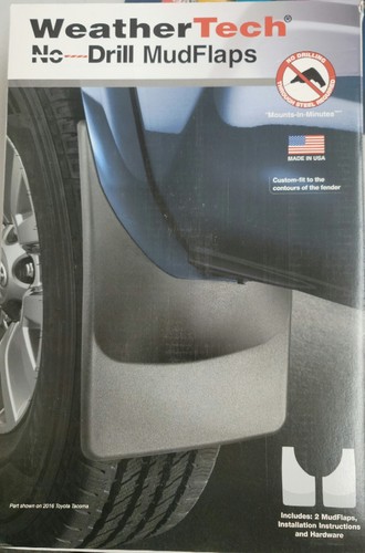 2015-2024 Ford Transit WeatherTech Rear Mud Flaps 120051 Pair Wheel New 1C6 - Foto 2 di 3
