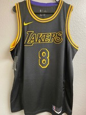 Nike 8 Kobe Bryant Los Angeles Lakers Black Authentic Jersey City Edition For Sale Online Ebay