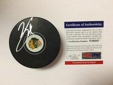 Brad Richards Signed Chicago Blackhawks Hockey Puck PSA/DNA COA Autographed b
