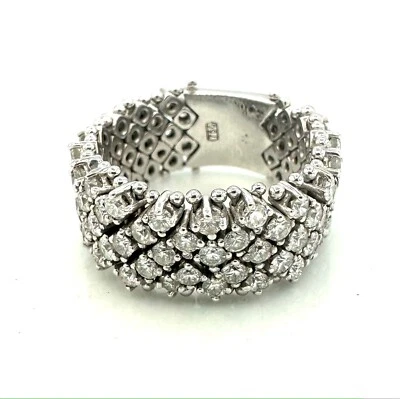 MAGNIFIQUE BAGUE OR 18 CARATS - Pavage diamants 2,61 carats - 11,10 g - Photo 1/4